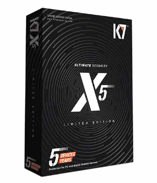 K7 Ultimate Security X5 (5 Devices, 5 Users for 5 Years) 70% off – Snapdeal