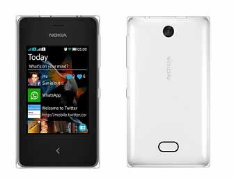 Nokia Asha 500 White at Rs. 2555 – Snapdeal