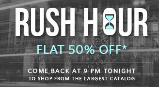 Myntra Rush Hour Sale Flat 50% Off | 09:00 to 11:00 PM on 19th NOV
