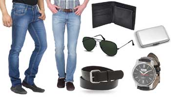 Fun Tree Pack of 2 Denim With Mens Accessories at Rs. 888 – Infibeam