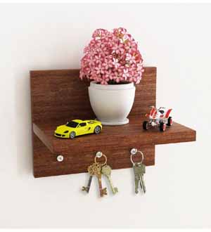 home-sparkle-brown-coloured-key-hanger