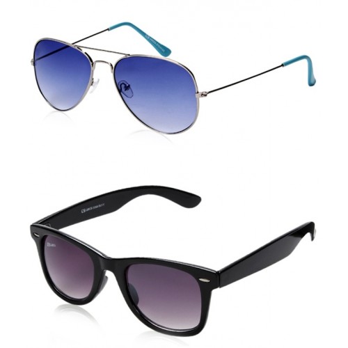 Vuke Blue aviator & Black Wayfarer-Buy 1 Get 1 Free at Rs. 199 – Biggcart