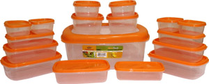 Princeware SF Packing Container, 17-Pieces, Orange at Rs. 299 – Amazon