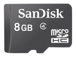 SanDisk 8GB Class 4 microSDHC Memory Card at Rs. 121 – Ebay