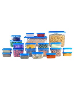 All Time Blue Polka Container Set – 21 Pcs at Rs. 399 – Snapdeal