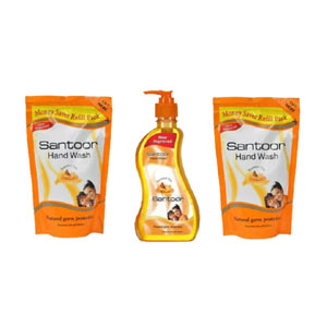 Wipro Santoor Hand Wash 250ml+180ml +180ml Refill Pack at Rs. 73 – Shopclues