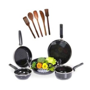 5-Pcs-Non-Stick-Induction-Safe-Cookware-&-5-Pcs-Skimmer-Set