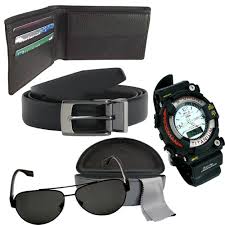 Combo of Shock Watch Aviator Belt & Wallet at Rs. 300 – Askmebazaar
