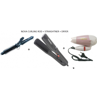 NOVA TRIO - CURLING ROD + DRYER + STRAIGHTNER