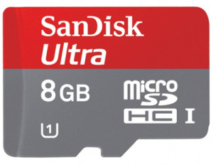 SanDisk 8 GB Class 10 Ultra MicroSD Card