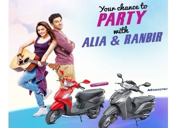 Test Ride a Hero Maestro or Hero Pleasure Scooter with Ranbir & Alia