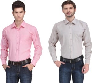 Ausy Men's Solid Casual Shirt