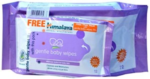 Himalaya Herbals Gentle Baby Wipes 72 Pieces with Free 12 Pieces Wipes