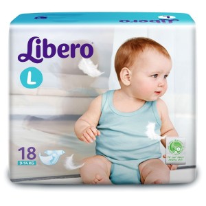 Libero Open Large Size Diapers (18 Counts)
