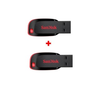 Combo Of 2 Sandisk 16GB Cruzer Blade Pendrive