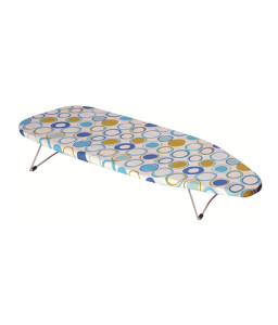 Bonita Mini Table Top Ironing Board In Circle Print