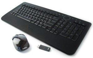 Dell Slim Wireless Multimedia Black Keyboard With Mouse