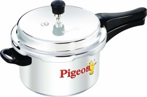 Pigeon Deluxe Outer Lid Aluminium Pressure Cooker 3 ltrs