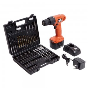 Black & Decker CD121K50 12-Volt Cordless Drill/Driver with Keyless Chuck and 50 Accessories Kit