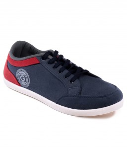 Globalite Navy Blue Canvas Casual Shoes