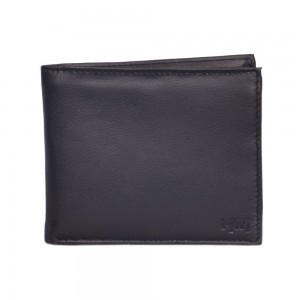 Hidemaxx Mens Black Leather Wallet