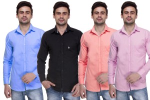Trendy Combo Of 4 Solid Shirts